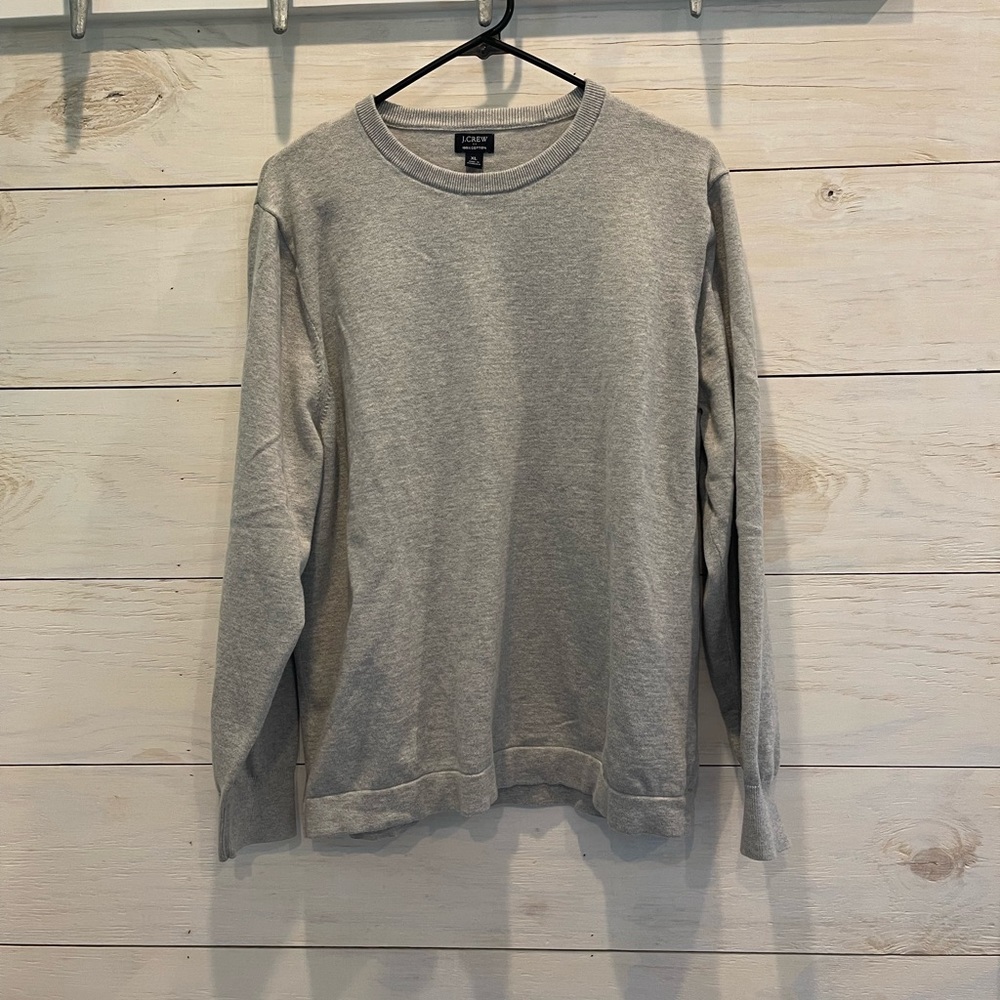 J. Crew Gray Crew Neck Sweater